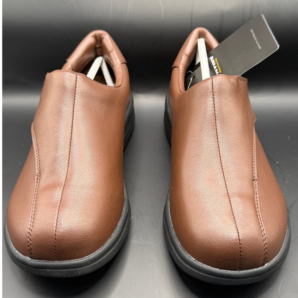 FitVille EasyTop Deluxe V1 Women's Slip On Shoes Brown Wide US 6.5 NIB